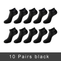5/10/15 Pairs Men's Bamboo Fiber Socks Short High Quality New Casual Breatheable Anti-Bacterial Man Ankle Socks Men Size 38-45 Quick Pick Grocers