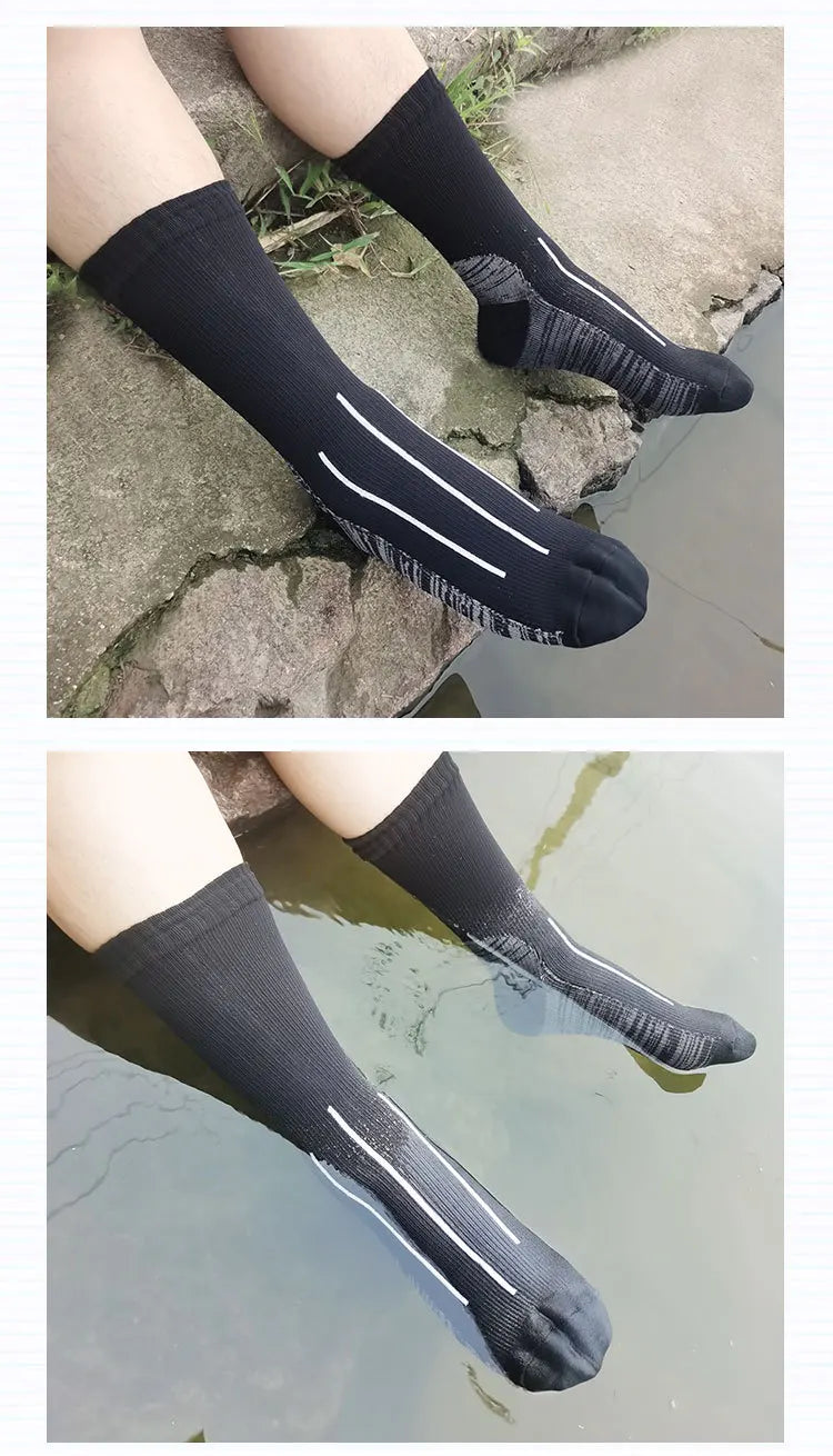 Waterproof Socks Breathable Outdoor Waterproof Hiking Wading Camping Winter Skiing Sock Riding Snow Warm Waterproof Socks Quick Pick Grocers