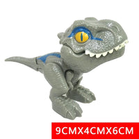 Jurassic Finger Dinosaur Triceratops Tyrannosaurus Model Toys for Kids Creative Finger Biting Dinosaurs Interactive Toy Boy Gift Quick Pick Grocers