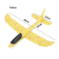 48cm Large EPP Foam Hand Throwing Aircraft Toys Gyratory Stunt Pressure Resistant Model Aircraft Outdoor For Boys Children Gift Quick Pick Grocers