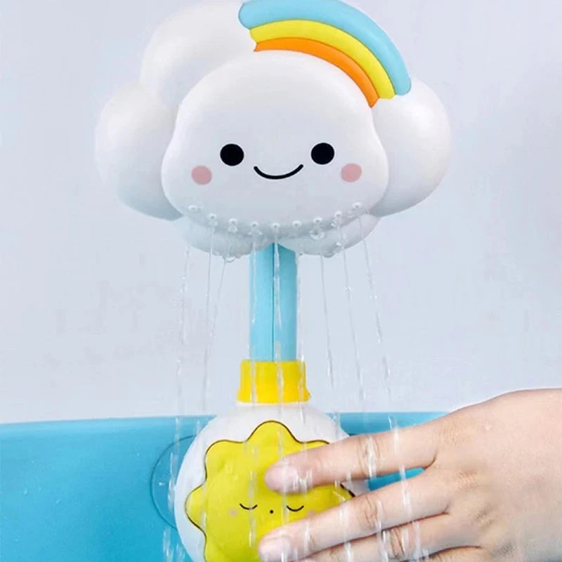 Cloud Weather Bath Toy for Kids Press Spray Educational Water Cycle Play Pool Beach Safe Fun Econic Blanks