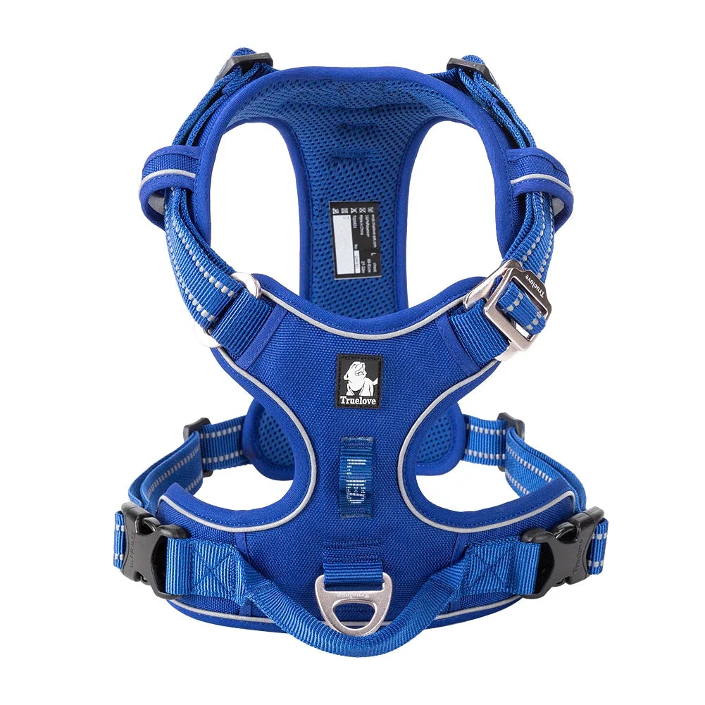 TRUE LOVE Pet Harness No Pull Nylon Reflective Dog Harness Adjustable Comfortable Control Step-in Brilliant Truelove TLH5654 Quick Pick Grocers