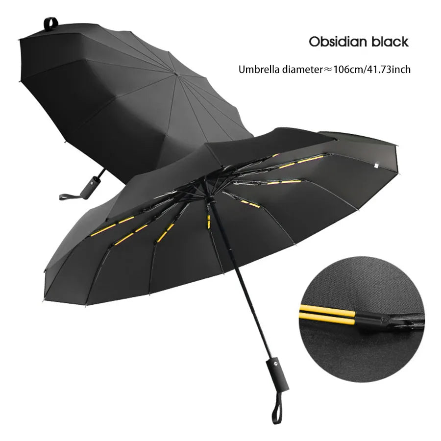 Reinforced 24-Bone Umbrella, Men's Business Strong And Durable Wind-resistant Umbrella, Anti-UV Sunscreen Umbrella Women's Sunny Quick Pick Grocers