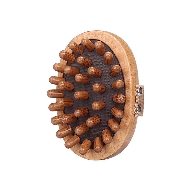 Body Anti Cellulite Brush Soothing Wooden Essential Oil Spa Air Cushion Massage Hair Comb Scalp Massage Brush Body Massager Quick Pick Grocers