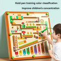 Children's Magnetic Maze Walking Ball Baby Concentration Training, Writing Logic Thinking 3 year Old Early Education Puzzle To Quick Pick Grocers
