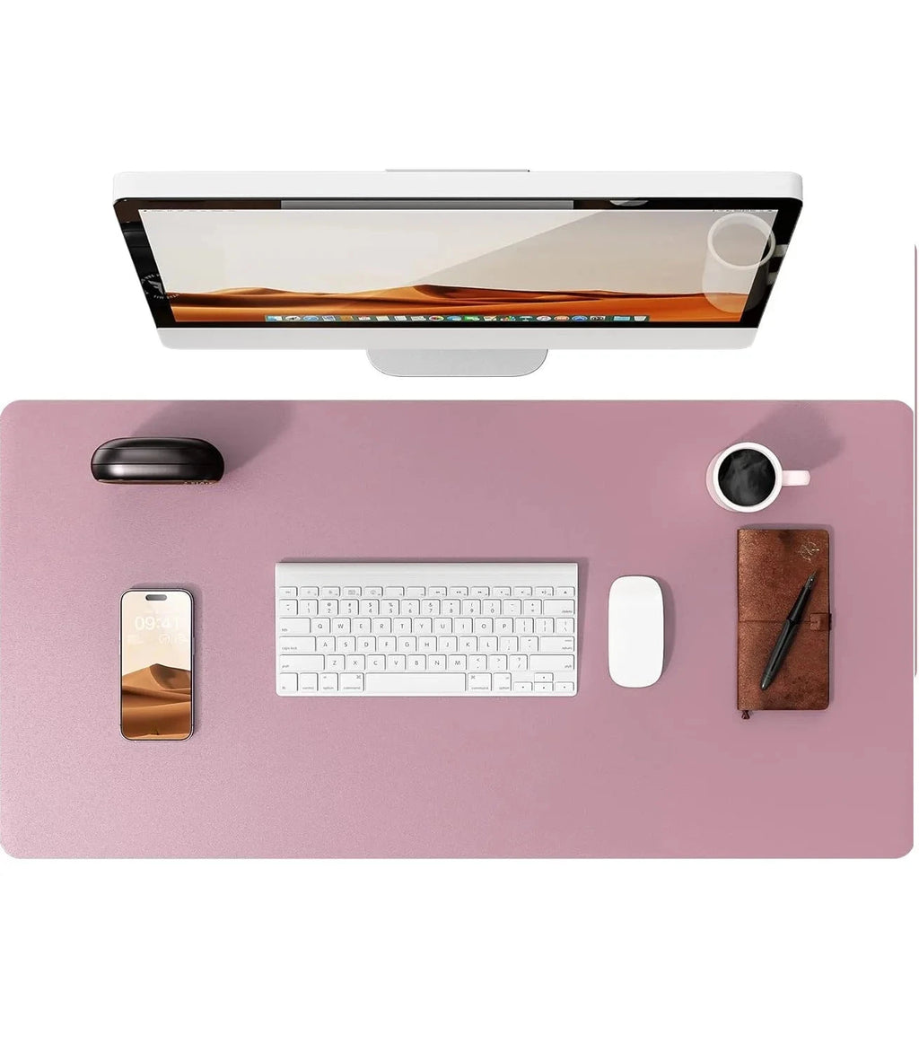 Large Mouse Pad,Office Desk Mat, Leather Desk Pad Protector, Non-Slip PU Leather Desk Blotter, Laptop Desk Pad Econic Blanks