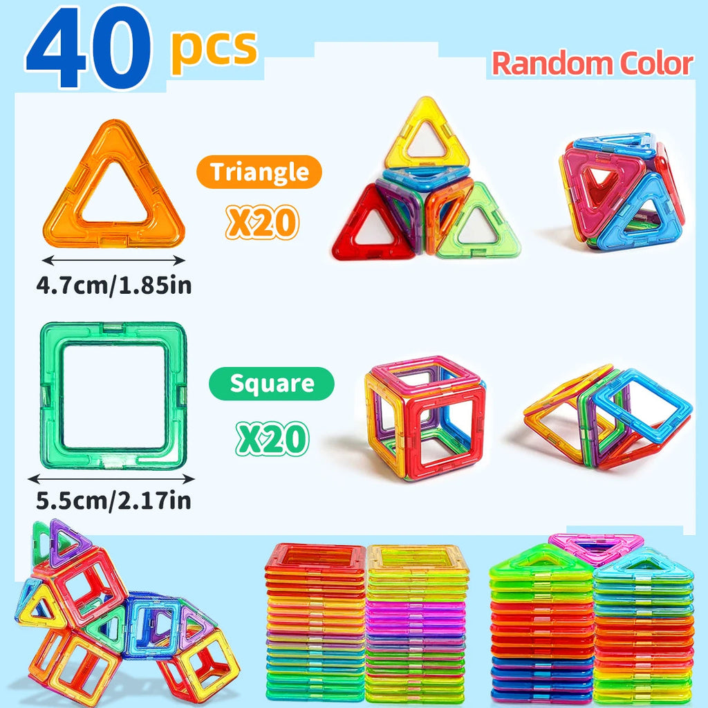 Magnetic Building Blocks DIY Magnets Toys medium size STEM Toys Construction Toys Learning Educational Magnet Toys Econic Blanks