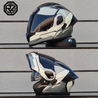 ORZ Personalised Motorcycle Full Face Helmet Men Women Fashion Dual Lens Helmets Motocross Racing Modular Flip Up Casco Moto Quick Pick Grocers