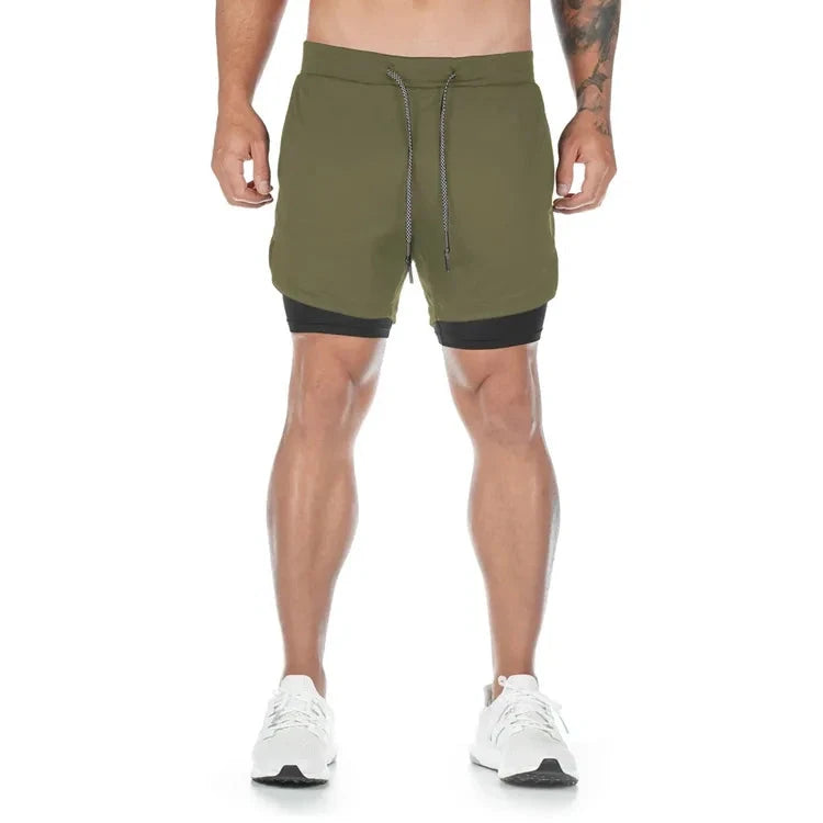 Camo Running Shorts Men Gym Sports Shorts 2 In 1 Quick Dry Workout Training Gym Fitness Jogging Short Pants Summer Men Shorts Econic Blanks