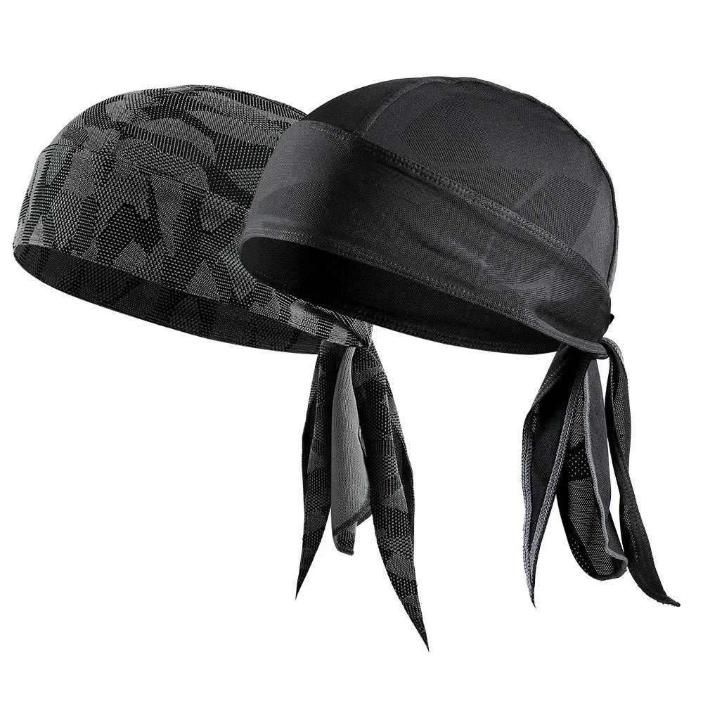 Summer Breathable Running Caps Pirate Hat Outdoor Sport Sun Protection Headscarf Cycling Helmet Liner Quick Dry Beanies Bandana Quick Pick Grocers