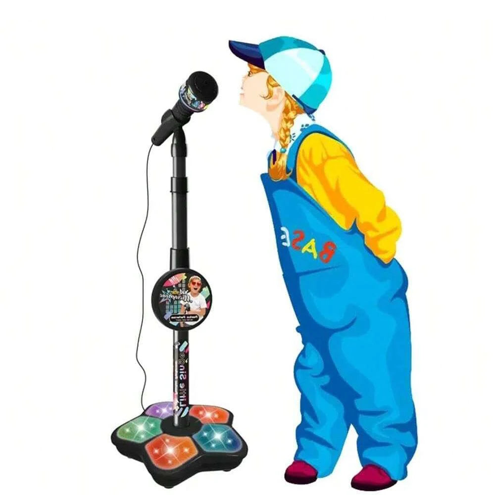 Kids Microphone Stand Toy, Portable Children's Karaoke Electronic, Durable Party Karaoke Microphone Stand, Kids Karaoke Machine Econic Blanks