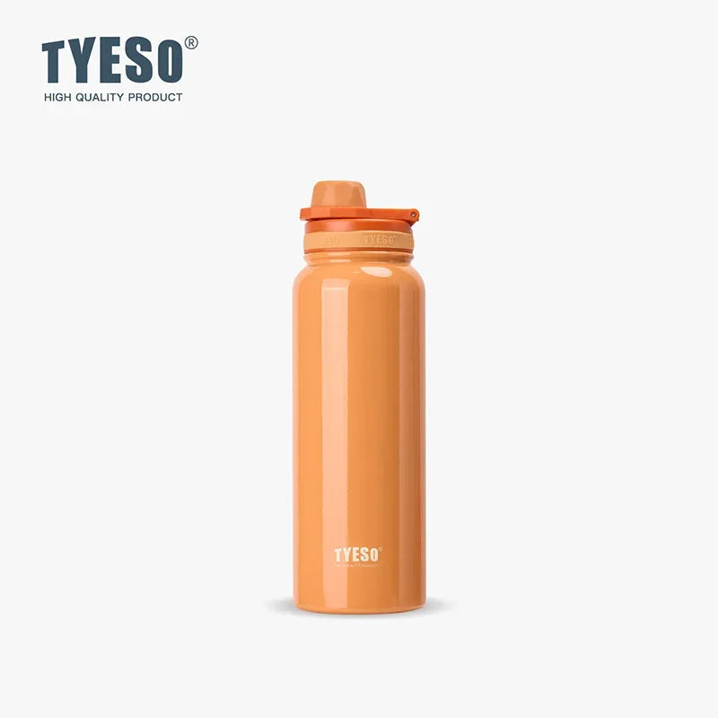 Tyeso Stainless Steel Thermal Water Bottle Portable Tumbler Sport Vacuum Flask Keeps Cold and Heat Thermal Mug Car Insulated Cup Econic Blanks