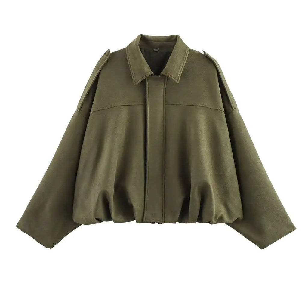 Autumn Jackets Women's 2025 New Fashion Autumn Elegant Loose Long Sleeve Women's Warm Coats Chic Street Youth Casual Jackets Purest Peak