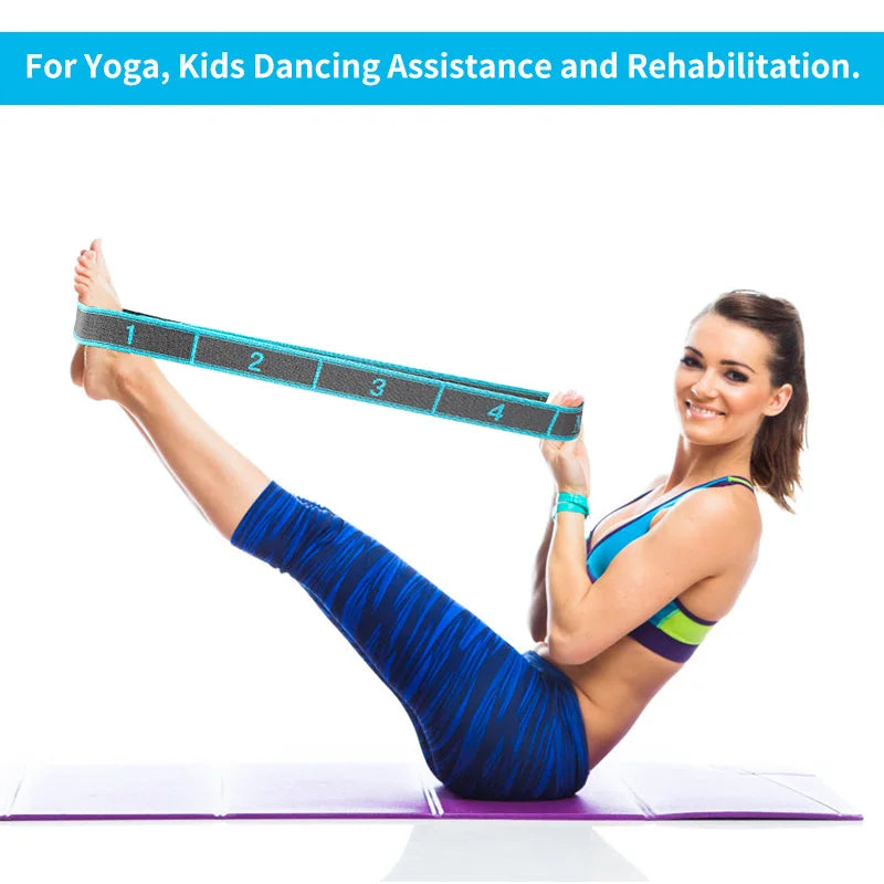 Elastic Yoga Stretching Strap with Loops, Stretch Strap for Ballet, Leg, Body, Stretch Band for Yoga, Dance, Pilates, Gymnastics Quick Pick Grocers