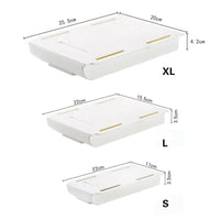 Hidden Storage Box Desk Storage Drawer Self-Adhesive Plastic Table Storage Holder Simple Sundries Cosmetics Stationery Organizer Quick Pick Grocers