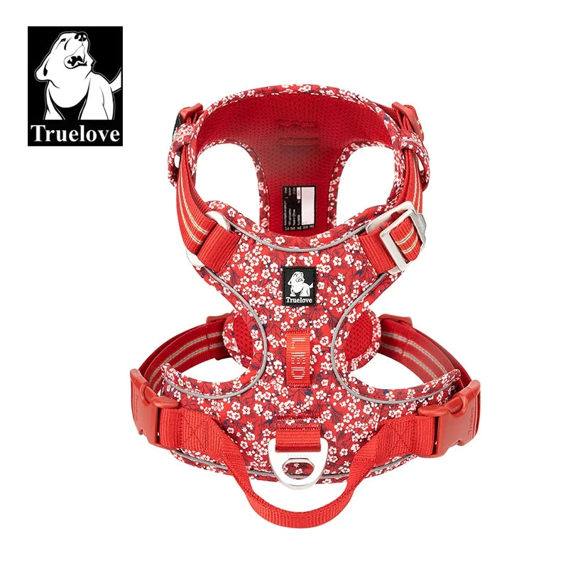 TRUE LOVE Pet Harness No Pull Nylon Reflective Dog Harness Adjustable Comfortable Control Step-in Brilliant Truelove TLH5654 Quick Pick Grocers