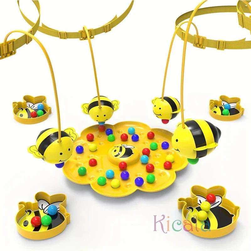 Little Bumblebee Multifunctional Board Game Puzzle Fishing Toys Interactive Educational Toys For Kids Christmas Gift Family Game Econic Blanks