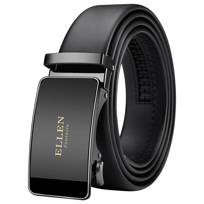 OYIFAN Men Belt Genuine Leather Belt for men Automatic belts Adjustable waistband Business belts 허리띠 Quick Pick Grocers