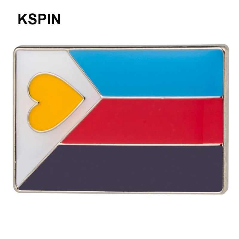 Pride Badge Bisexual Pansexual Brooch Lesbian Pride Pin Flag LGBTQ Gay Flag Lapel Pin Quick Pick Grocers
