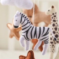 Crib Mobile Bed Bell Wooden Baby Rattles Soft Felt Cartoon Animal Bed Bell Newborn Music Box Hanging Toy Crib Bracket Baby Gifts Purest Peak