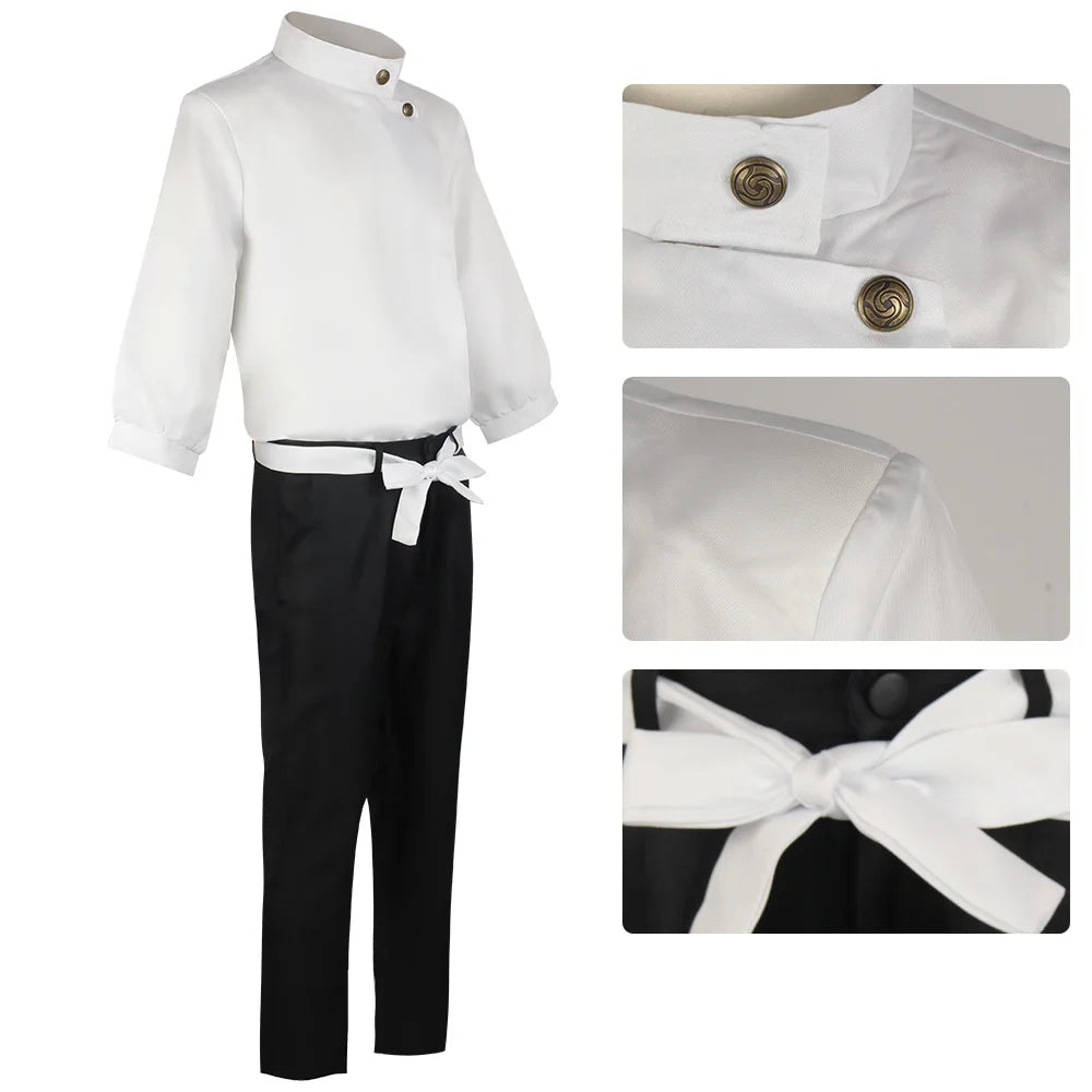 Anime Jujutsu Kaisen Yuta Okkotsu Cosplay Costume Men Women Halloween Party Uniforms Tops + Pants + Belt Quick Pick Grocers