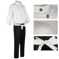 Anime Jujutsu Kaisen Yuta Okkotsu Cosplay Costume Men Women Halloween Party Uniforms Tops + Pants + Belt Quick Pick Grocers