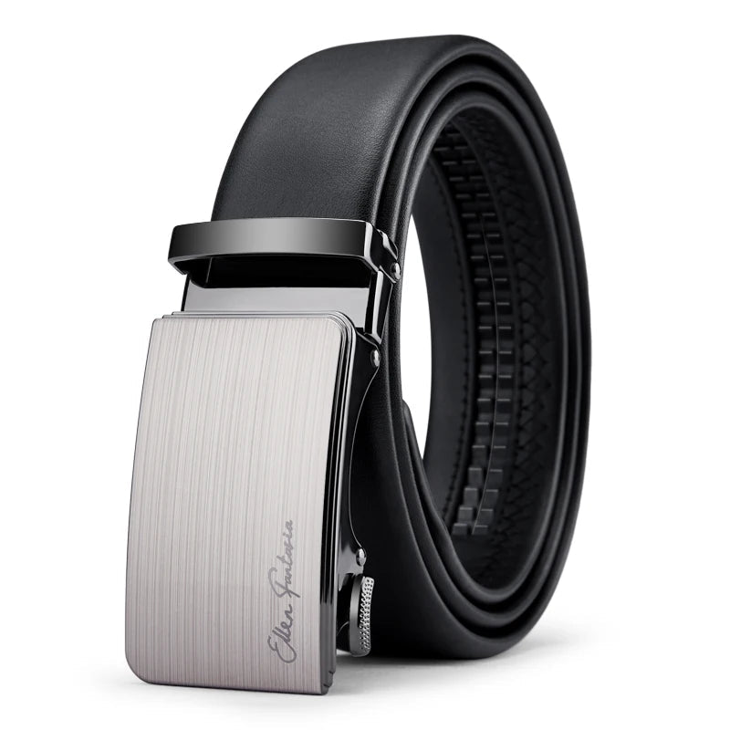 OYIFAN Men Belt Genuine Leather Belt for men Automatic belts Adjustable waistband Business belts 허리띠 Quick Pick Grocers