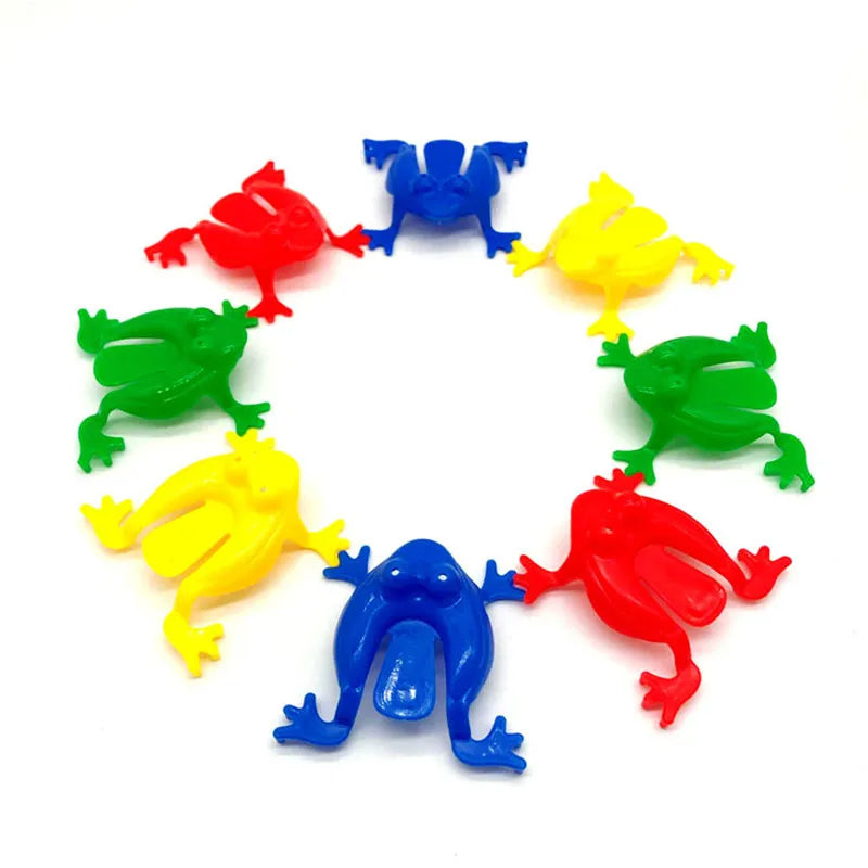 10-20Pcs Jumping Frog Bounce Fidget Toys For Kids Novelty Assorted  Stress Reliever Toys For Children Birthday Gift Party Favor Econic Blanks
