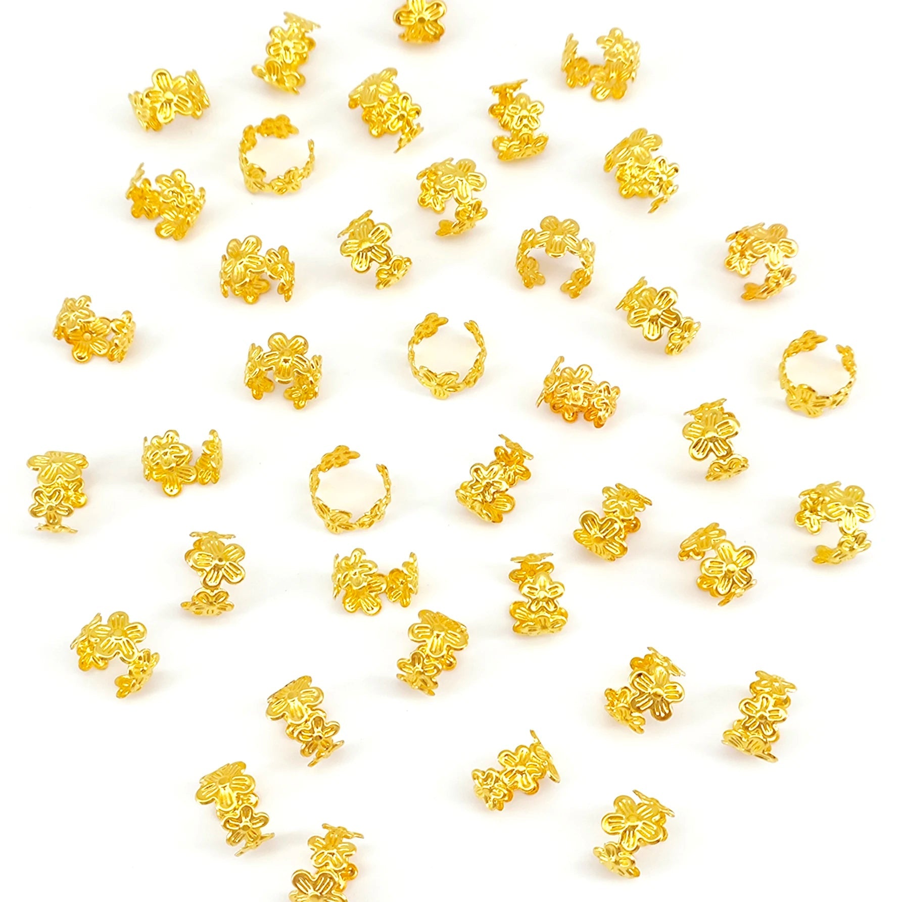 40Pcs Vine Leaf Shaped Alloy Hair Braid Ring Vintage Hair Pin For Dreadlock Women Girls summer Hair Accessories Loc Hair Jewelry Quick Pick Grocers