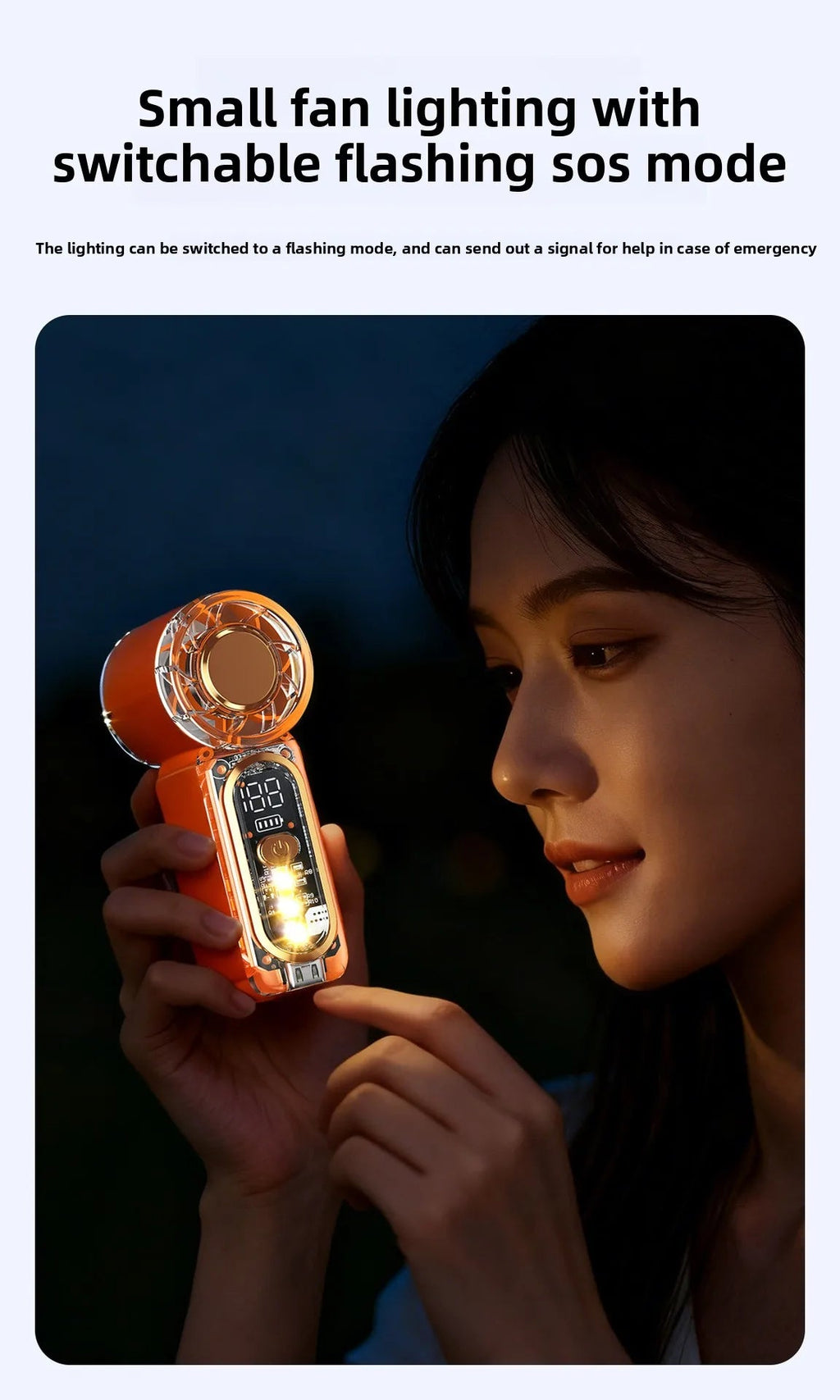 High Velocity Portable USB Charging Hand Fan Mini Powerful Pocket Fan With Strong Airflow For Summer Camping Sports Beach Travel Quick Pick Grocers