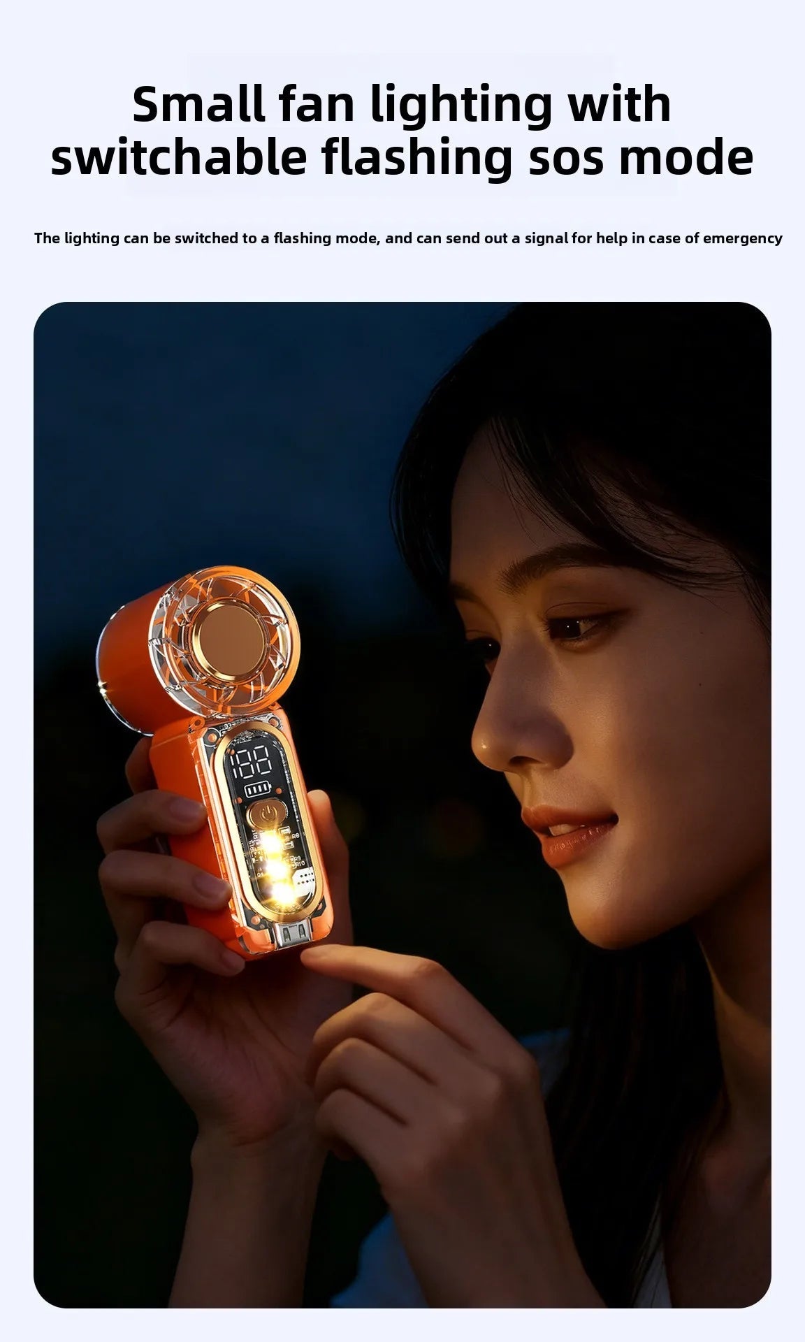 High Velocity Portable USB Charging Hand Fan Mini Powerful Pocket Fan With Strong Airflow For Summer Camping Sports Beach Travel Quick Pick Grocers