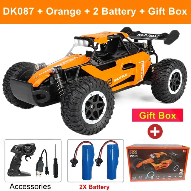 Remote Control Car RC Drift Racing 1:16 Vehicle Off Road Alloy 2.4G Radio High-Speed Trucks With LED Light Climbing Gift Kid Toy Econic Blanks