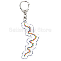 Gay Pride LGBT Rainbow Acrylic Keychain LGBTQ Transparent Double Sided Key Chain Key Ring Lesbian Keychains for Friends Gift Quick Pick Grocers