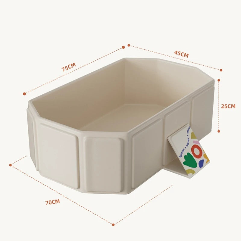 Large Baby Bathtub 0-5 Year Old Children Foldable Tub Babies Sit Lie Down All-in-One Newborn Bathing Basin Keep Warm Baby Tubs Purest Peak