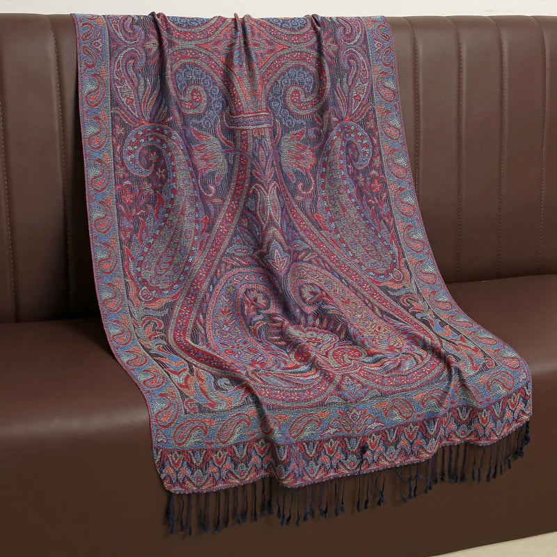 Luxury Brand Autumn Cashmere Pashmina Shawl Lady Wrap Warm Winter Scarves Design Print Female Foulard Cotton Stoles Scarf 2023 Quick Pick Grocers