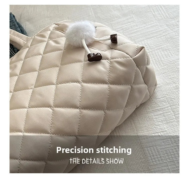 Rectangular Large Capacity Single Shoulder Bag for Commuting To Work Korean Style Women's Tote Bag Lightweight Casual Handbag Quick Pick Grocers
