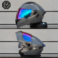 ORZ Personalised Motorcycle Full Face Helmet Men Women Fashion Dual Lens Helmets Motocross Racing Modular Flip Up Casco Moto Quick Pick Grocers