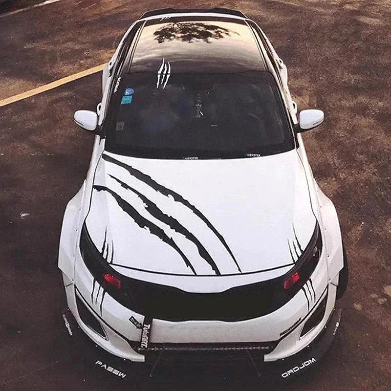 Monster Claw Car Stickers Automobile Hood DIY Vehicle Headlight Refit Reflective Vinyl Decal Ghost Paw Scratches Auto Decoration Econic Blanks