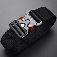Genuine Tactical Belt Quick Release Outdoor Military Belt Soft Real Nylon Sports Accessories Men And Women Black Belt Quick Pick Grocers