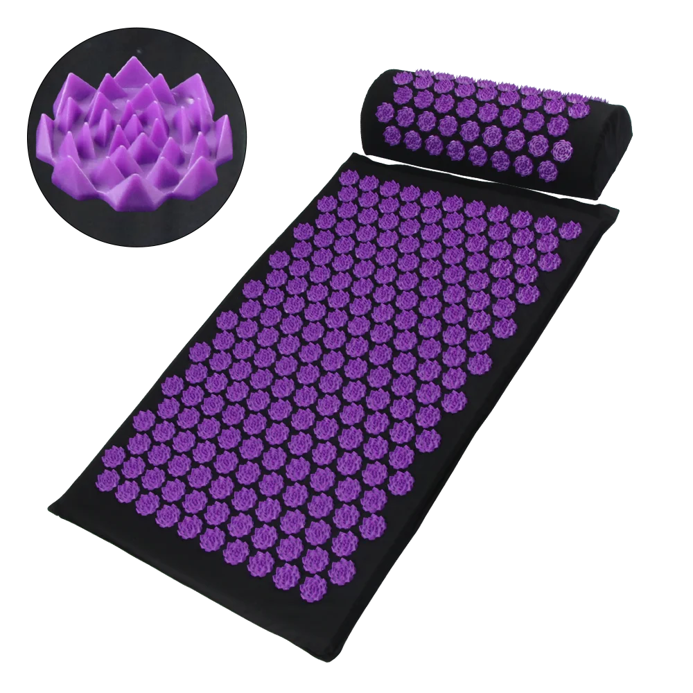 Acupressure Yoga Mat Kuznetsov's Applicator Cushion Sensi Massage Body Needles With Spikes Pillow Foot Massager Fitness Pilates Purest Peak
