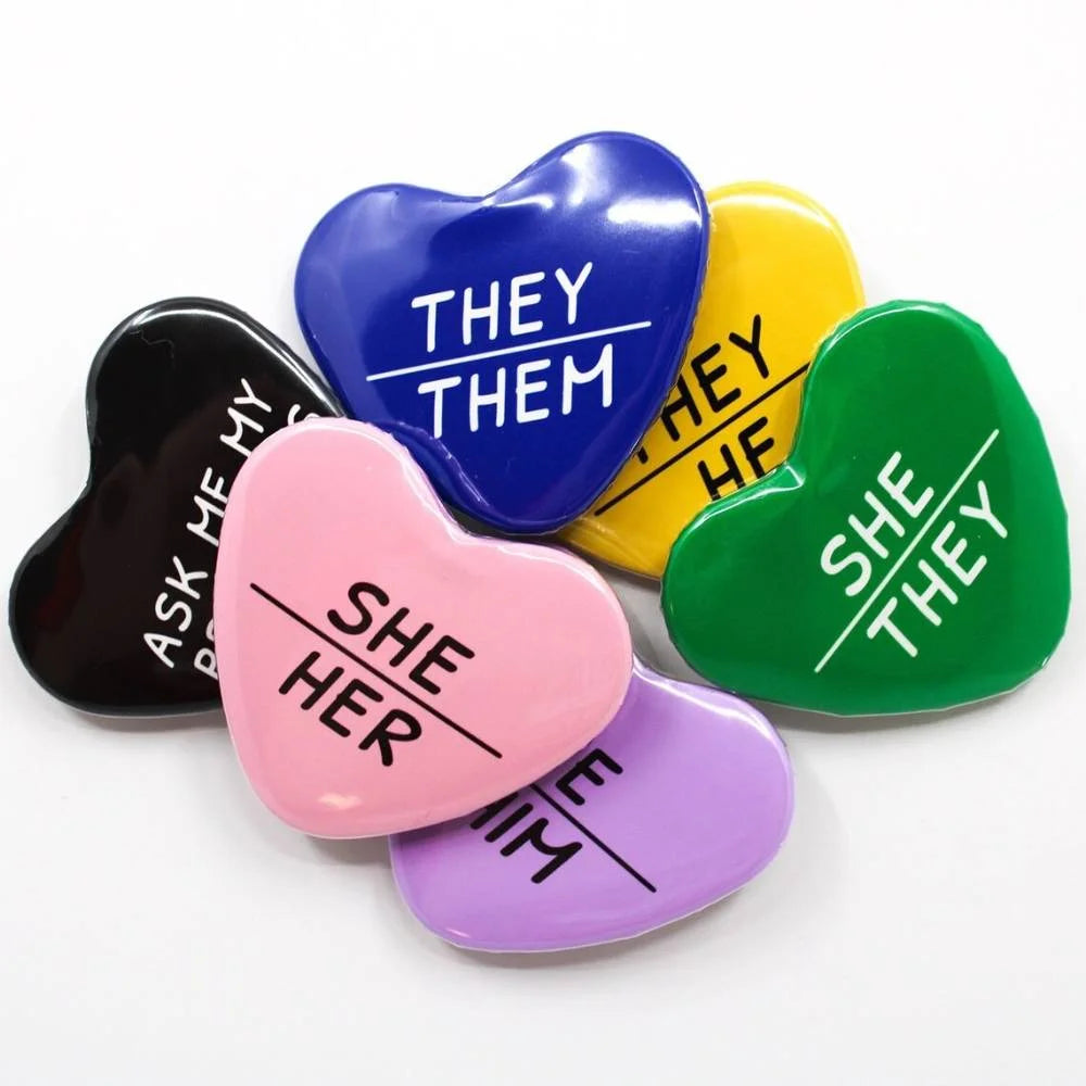 Customized Personalized Heart-Shaped Tin Badges With Text Designs And Logo Printing A Perfect Gift For Children And Loved Ones Quick Pick Grocers
