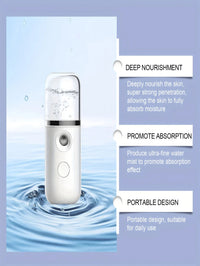 USB Mist Facial Sprayer  Humidifier Rechargeable Nebulizer Face Steamer Moisturizing Beauty Instruments Face Skin Care Tools Quick Pick Grocers