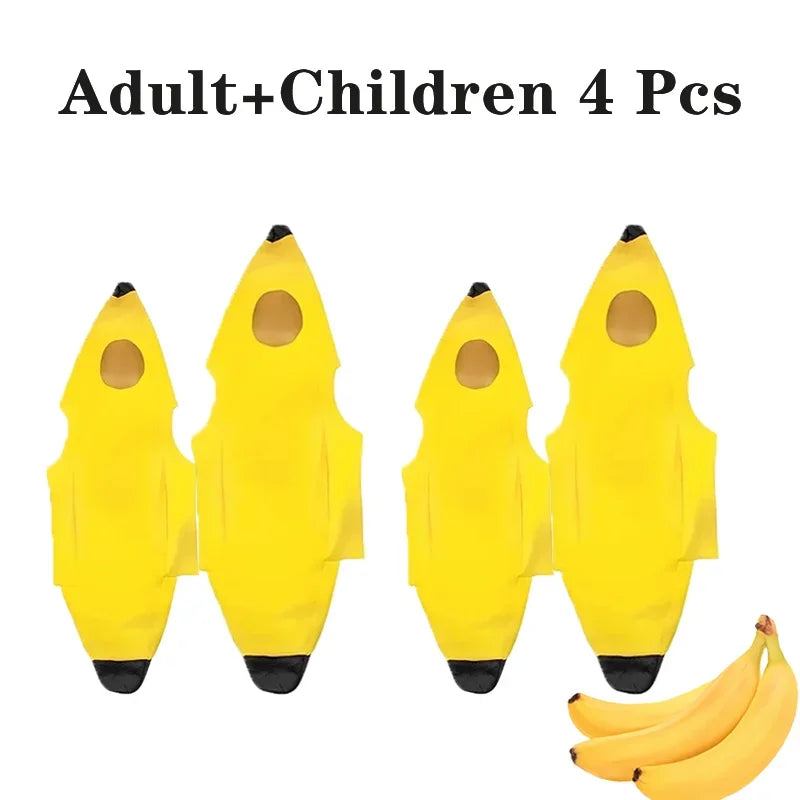 Child/Adult Banana Cosplay Halloween Christmas  Costumes Performance Costume Fruit Banana Costume Performance  Costume Quick Pick Grocers