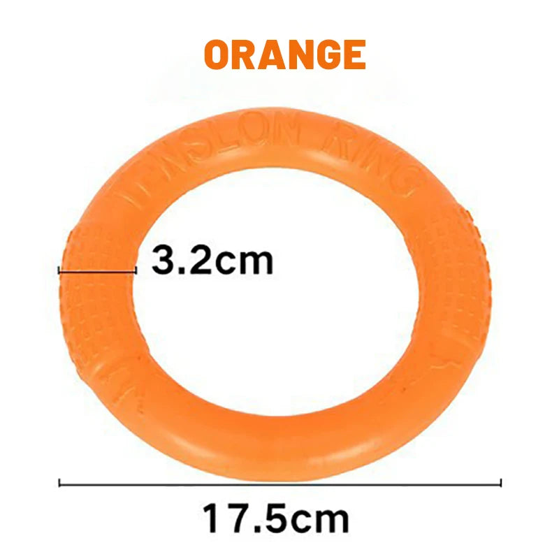 Dog Ring Toys Indestructible Chewing Flying Floating Training Tools Fetch for Small Medium Large Dogs Throwing Catching Flying Econic Blanks