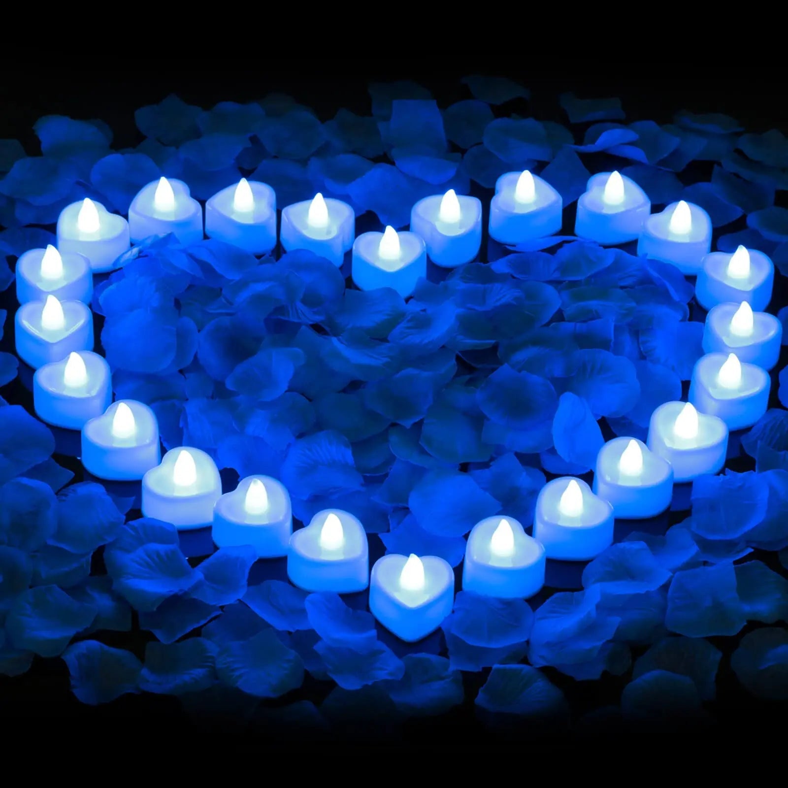 24PCS LED Candle Tea Lights Battery Operated Red Shells Romantic Decoration Flameless  Wedding Party Use Econic Blanks