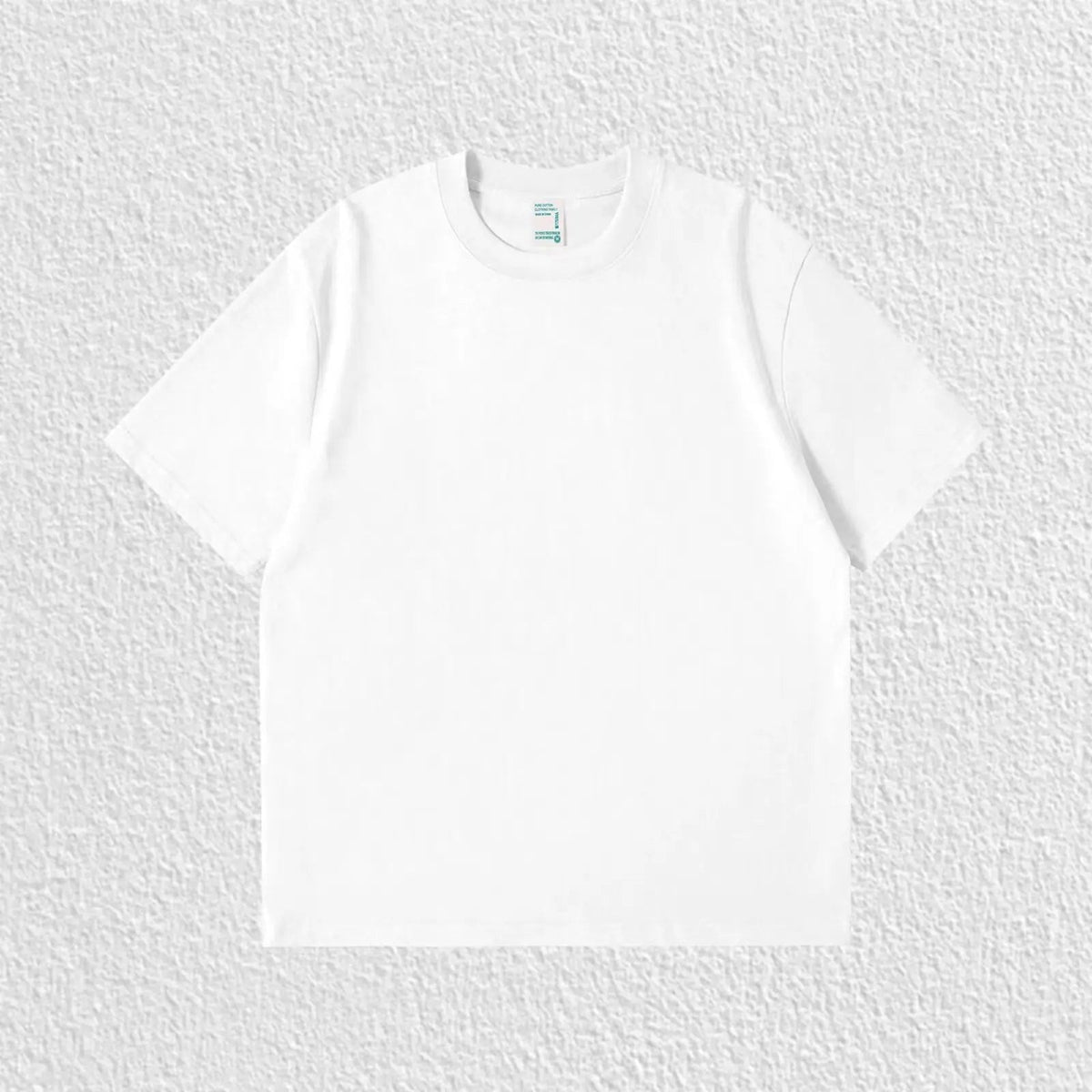 Pure White 260g Heavy T-shirt Men's Summer Pure Cotton Short-sleeved New Men's and Women's Streetwear Quick Pick Grocers
