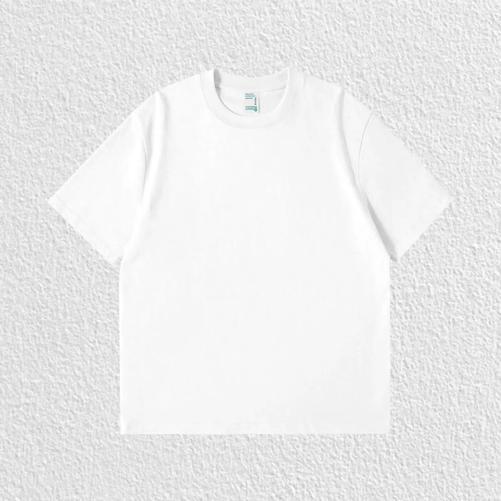 Pure White 260g Heavy T-shirt Men's Summer Pure Cotton Short-sleeved New Men's and Women's Streetwear Quick Pick Grocers