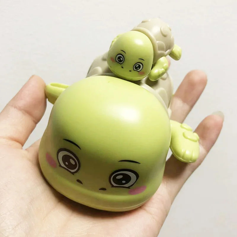 Baby Bath Toys Bathing Cute Swimming Turtle Whale Pool Beach Classic Chain Clockwork Water Toy For Kids Water Playing Toys Econic Blanks