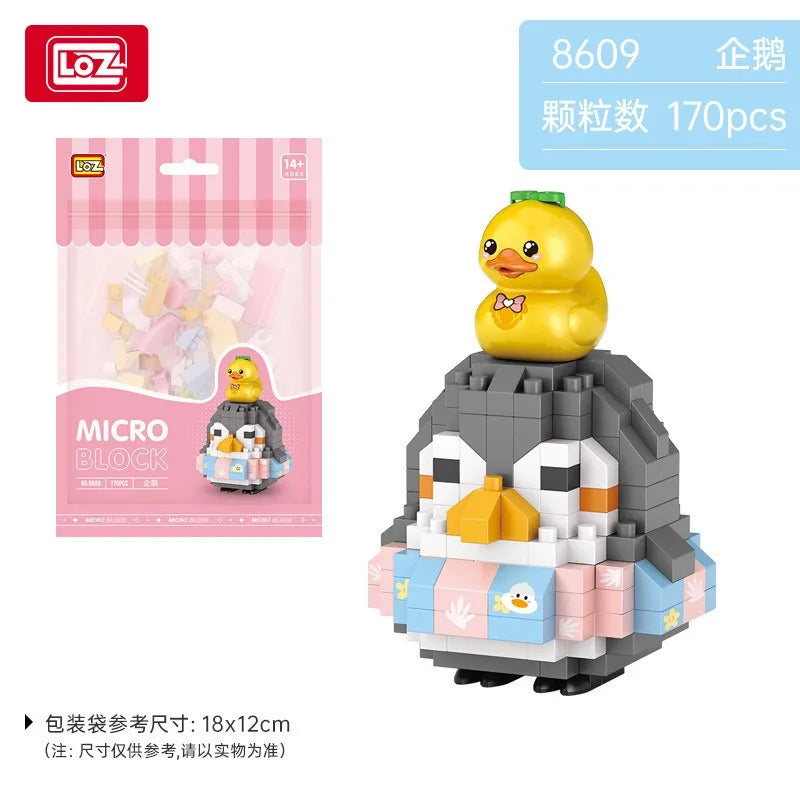 LOZ cute Cartoon Cat Animal Toy Dolphins owls chick cats dogs Model Diamond Particle Block Assembly Toys for Children's Gift Quick Pick Grocers