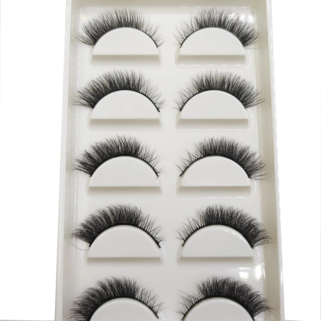 33 Style 10/50/100 Boxes 5 Pairs Natural 3D Mink False Eyelashes Makeup Fake Eye Lashes Faux Cils Make Up Beauty Tools Wholesale Purest Peak